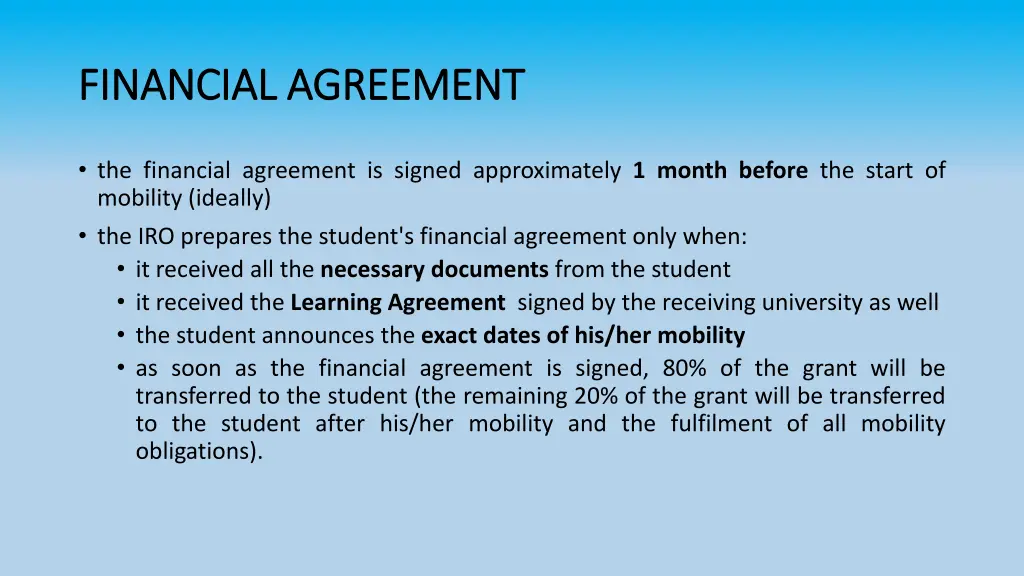 financial agreement financial agreement