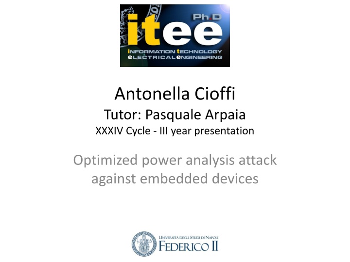 antonella cioffi tutor pasquale arpaia xxxiv