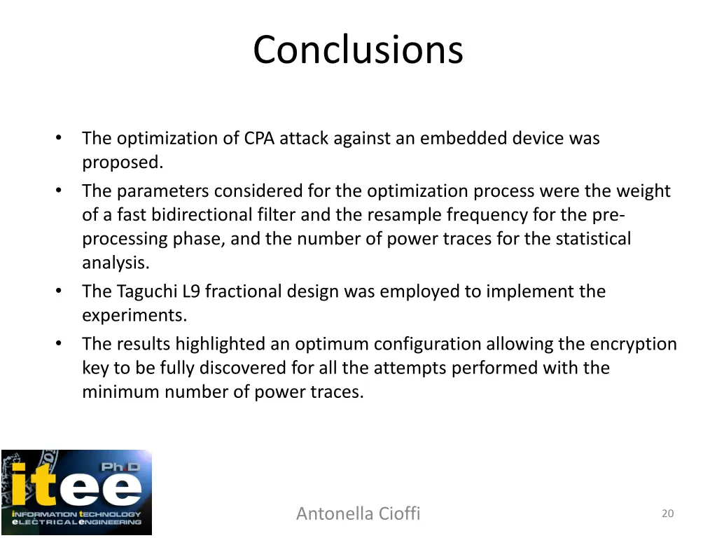 conclusions