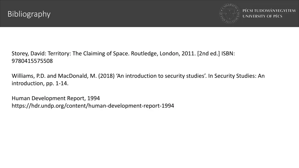 bibliography