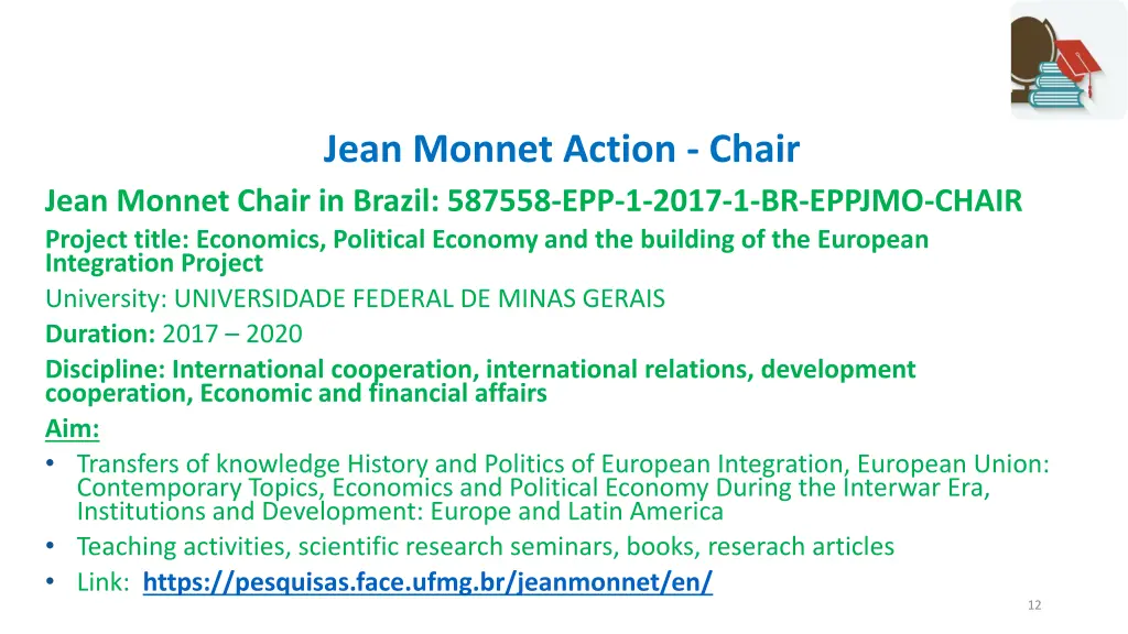 jean monnet action chair