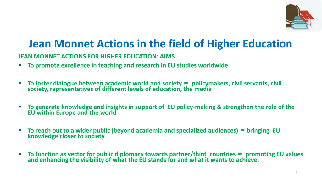 jean monnet actions in the field of higher 1