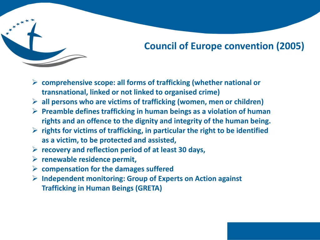 council of europe convention 2005