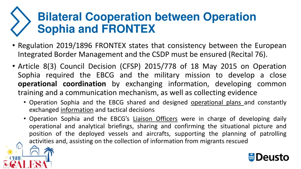 bilateral cooperation between operation sophia