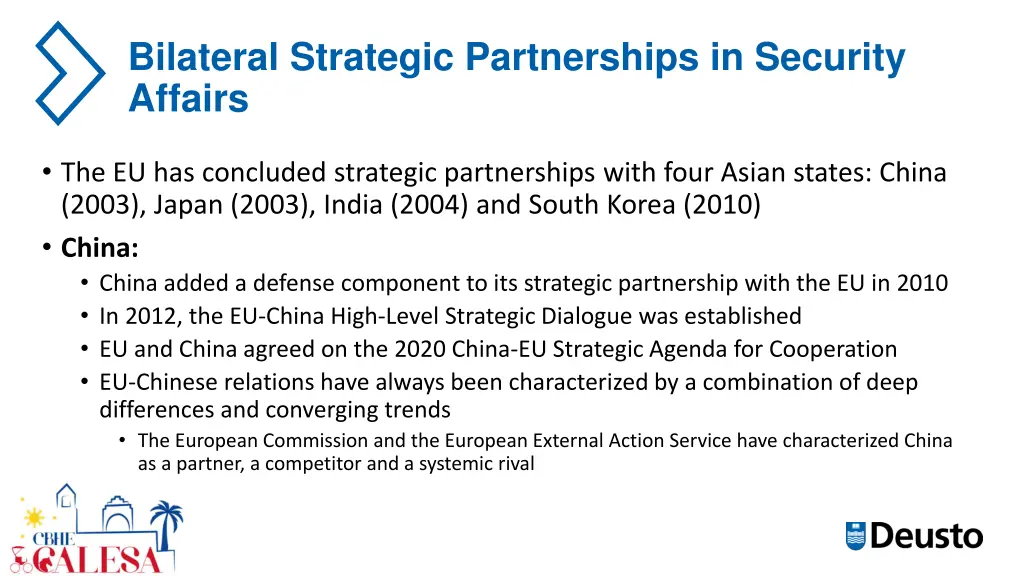 bilateral strategic partnerships in security