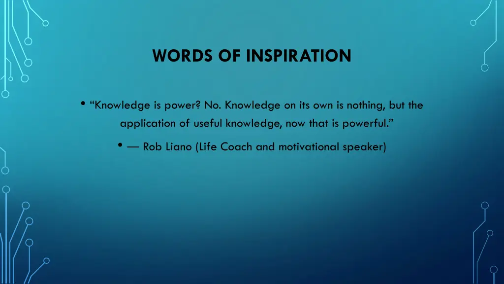 words of inspiration