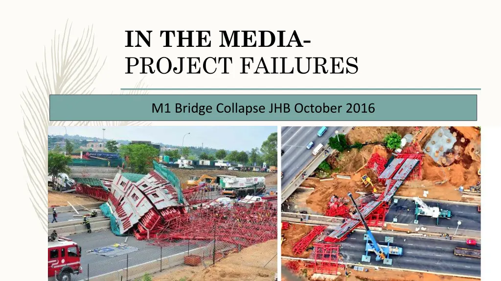in the media project failures