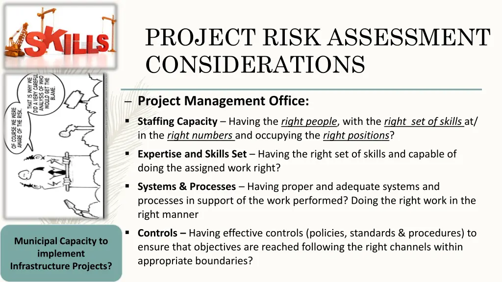 project risk assessment considerations 1