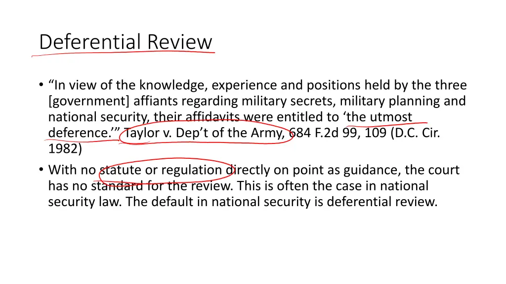 deferential review
