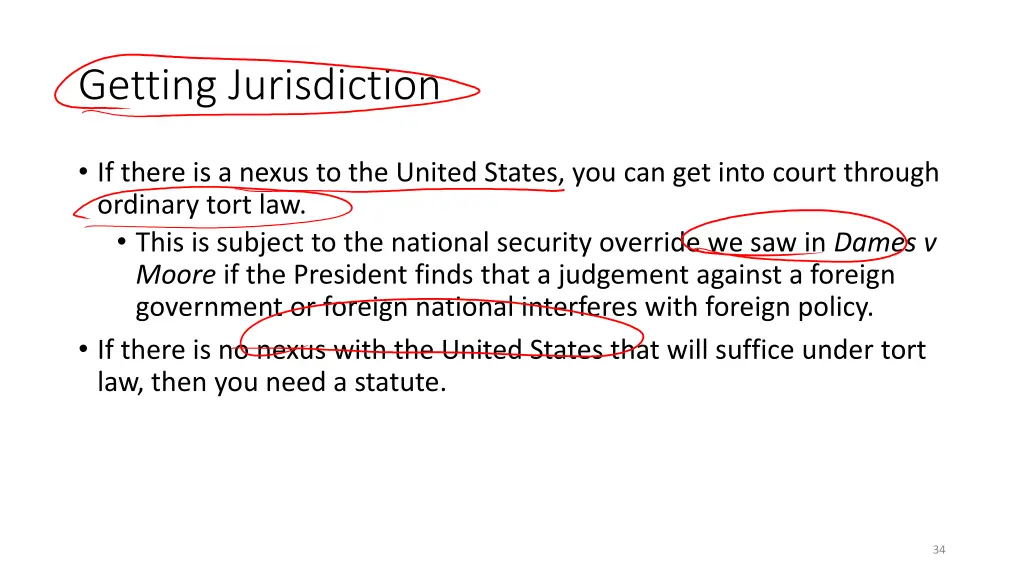 getting jurisdiction
