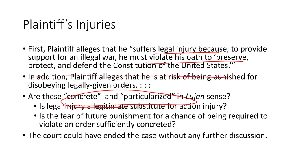 plaintiff s injuries