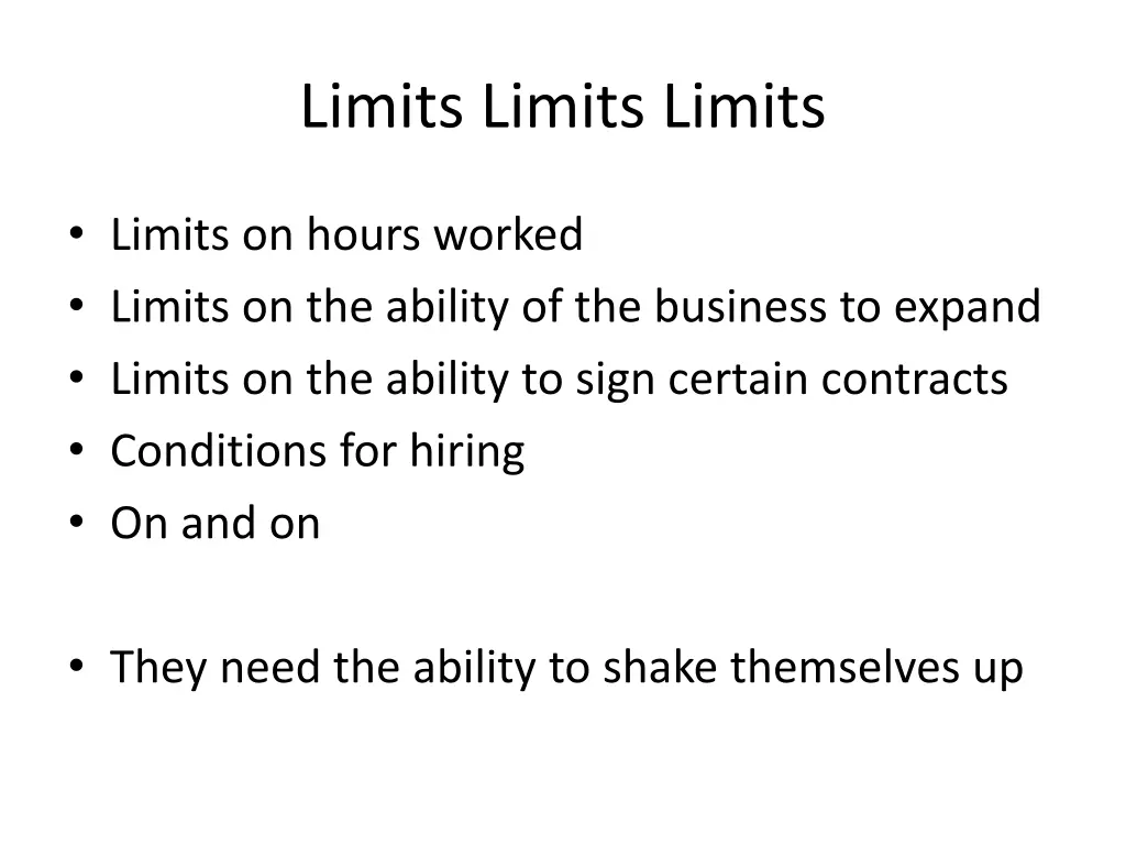 limits limits limits