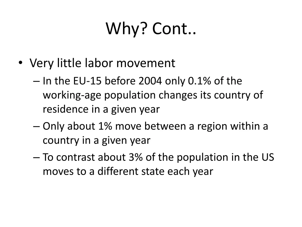 why cont