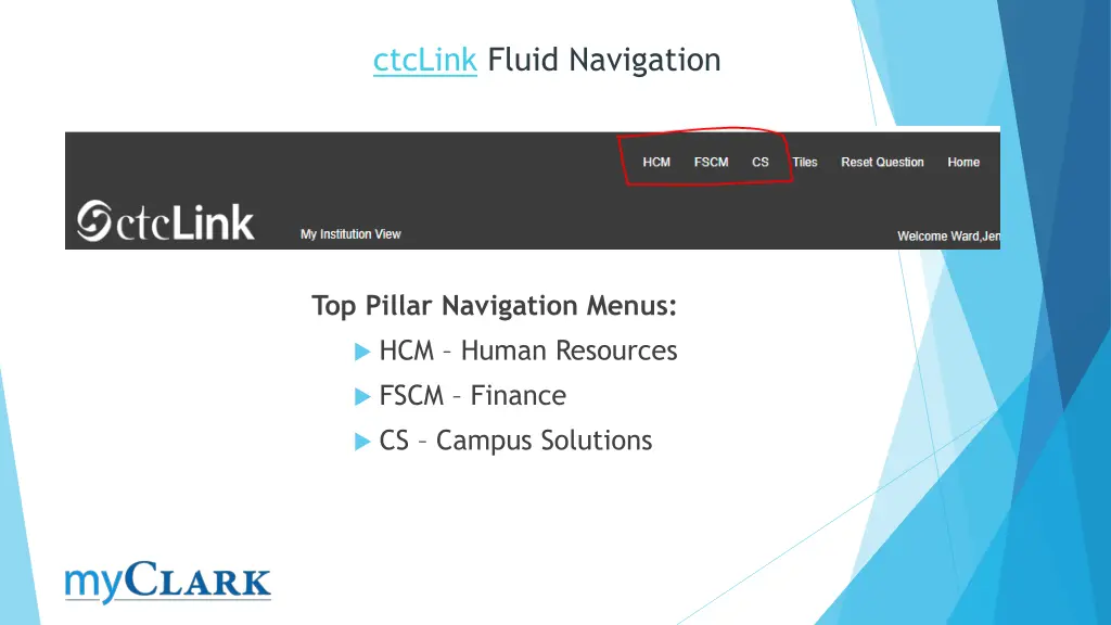 ctclink fluid navigation