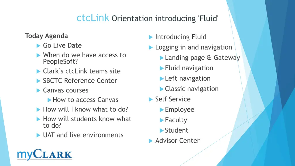 ctclink orientation introducing fluid