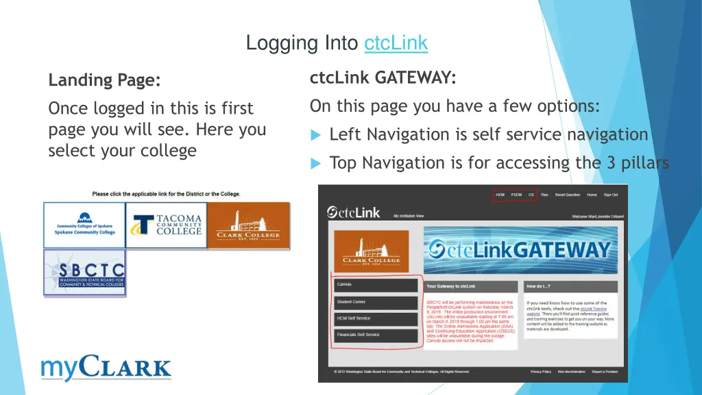 logging into ctclink