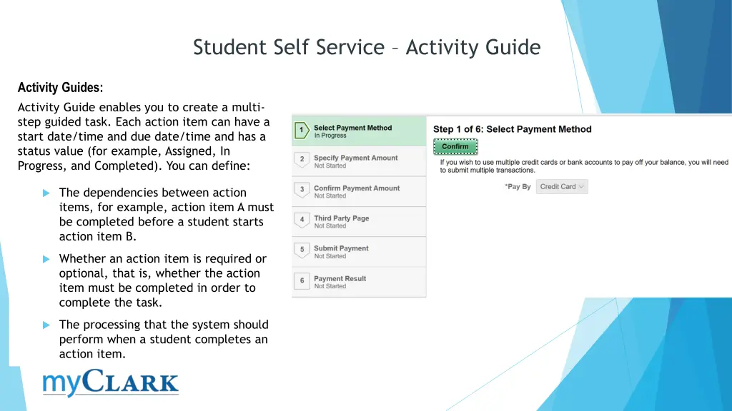student self service activity guide