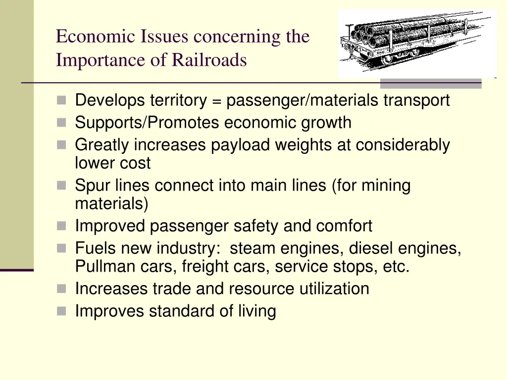 economic issues concerning the importance