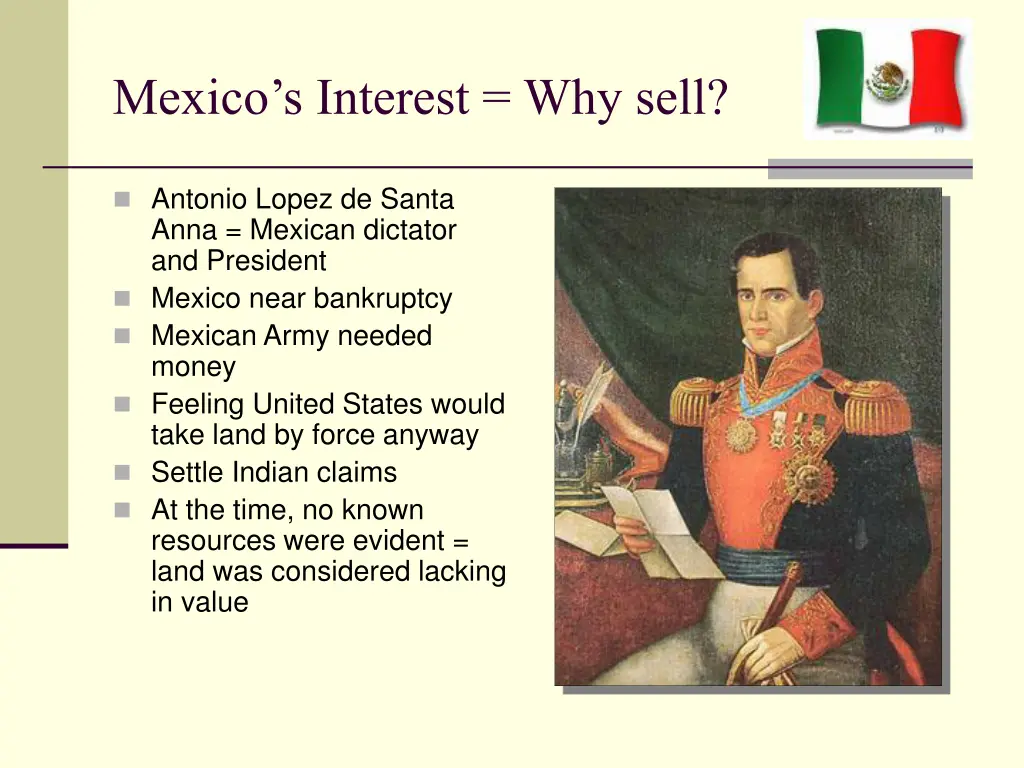 mexico s interest why sell
