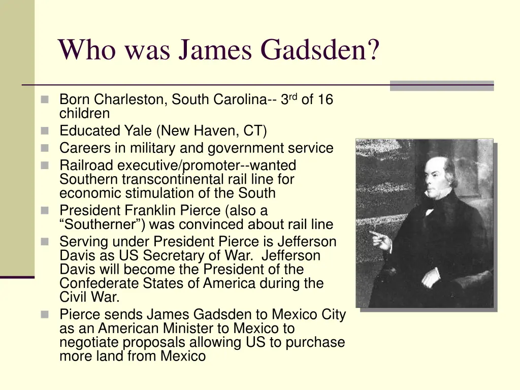 who was james gadsden