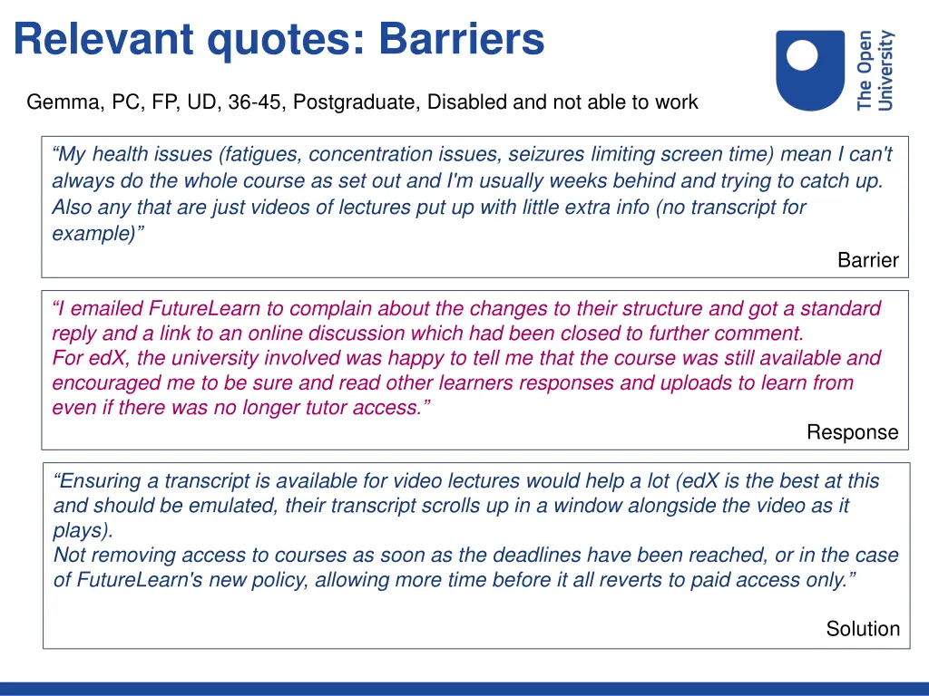 relevant quotes barriers