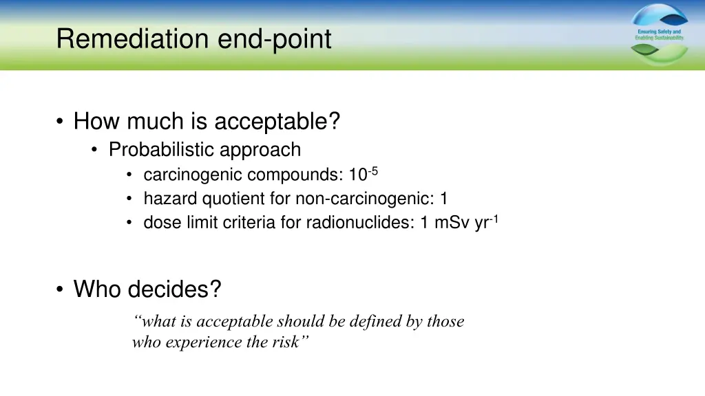 remediation end point 1