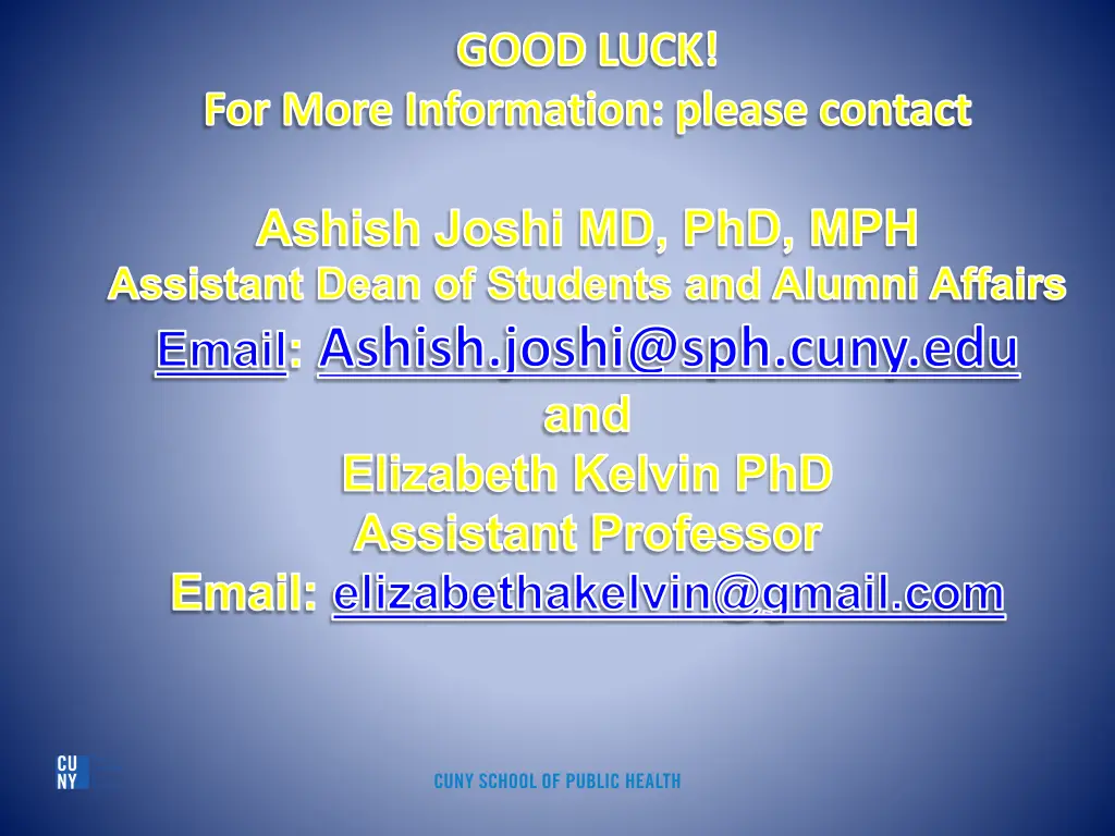 good luck