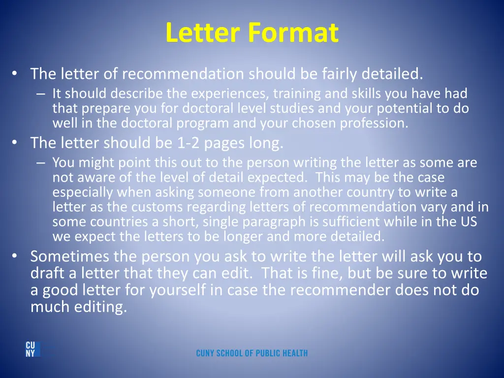 letter format