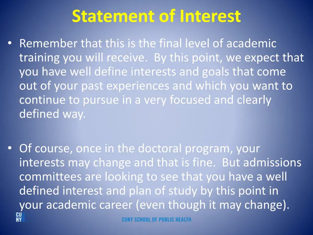 statement of interest 2