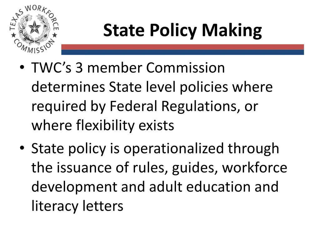 state policy making