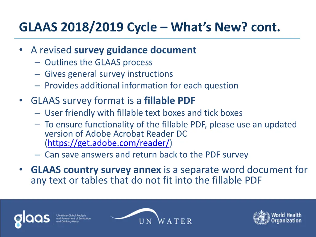 glaas 2018 2019 cycle what s new cont