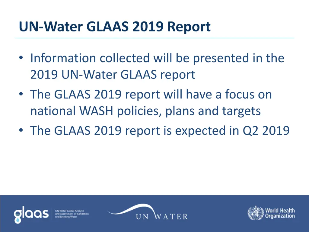 un water glaas 2019 report