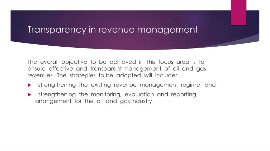transparency in revenue management