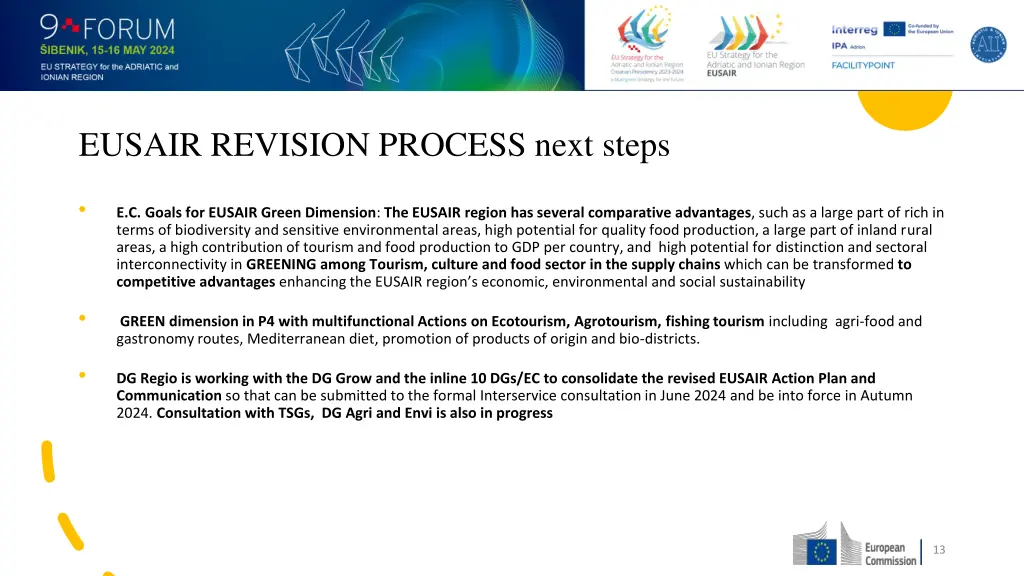 eusair revision process next steps