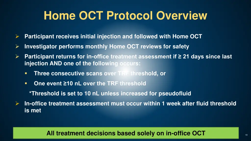 home oct protocol overview