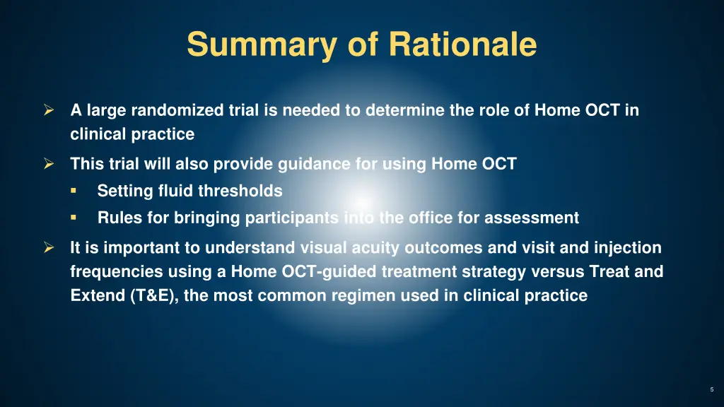 summary of rationale
