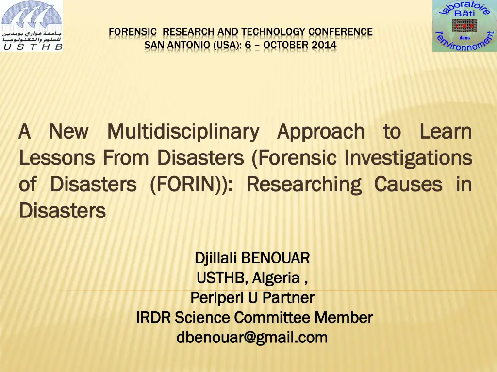 forensic research and technology conference