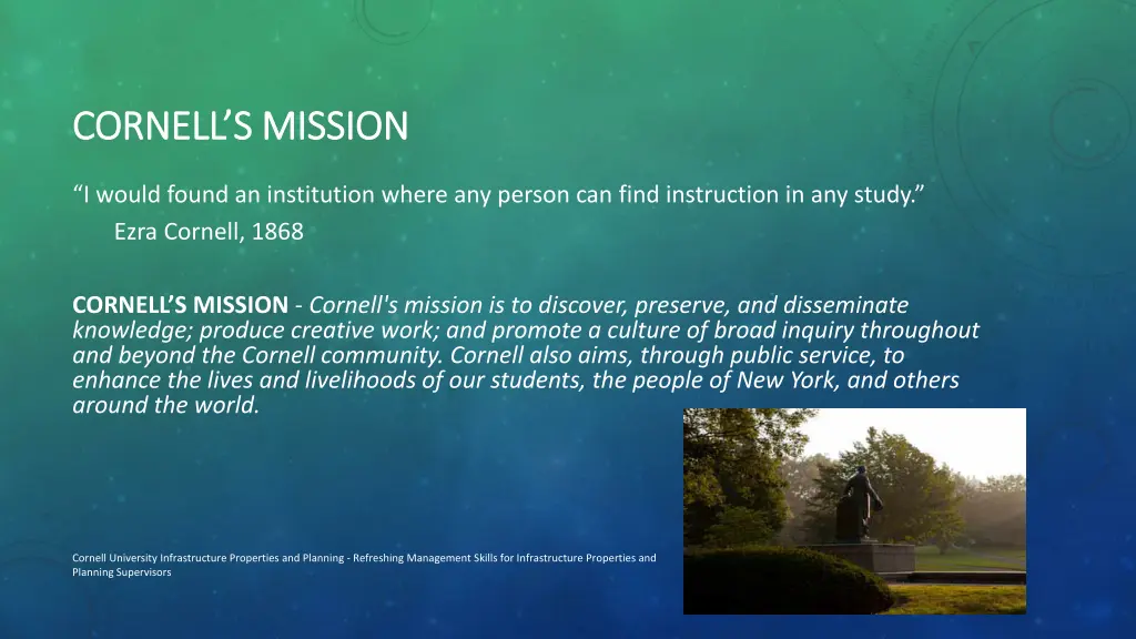 cornell s mission cornell s mission