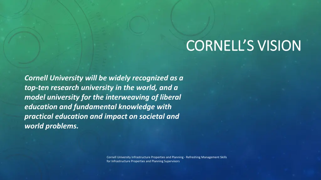 cornell s vision cornell s vision