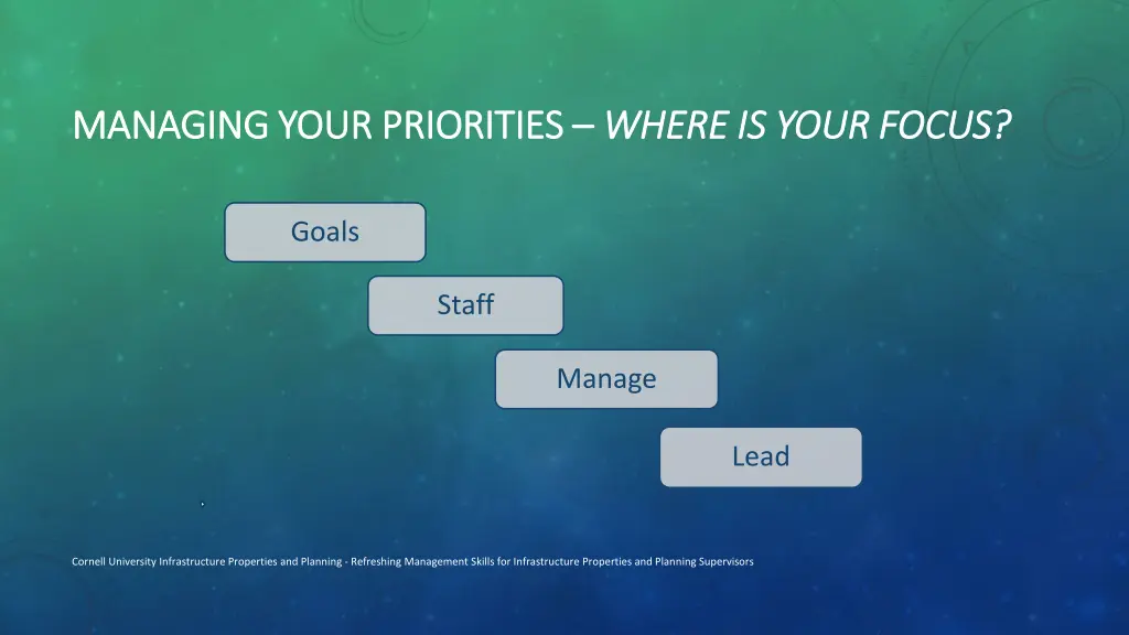 managing your priorities managing your priorities