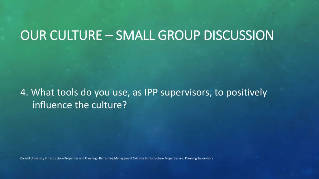 our culture our culture small group discussion 1