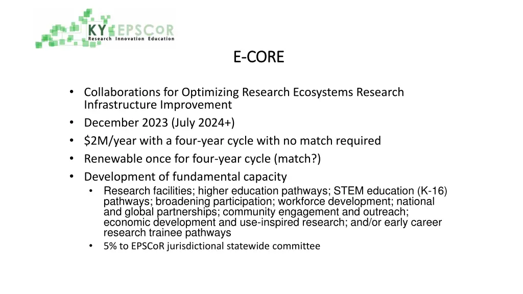 e e core core