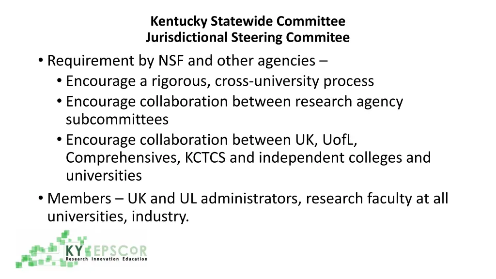 kentucky statewide committee jurisdictional