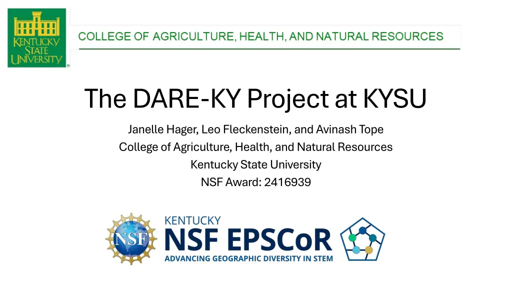 the dare ky project at kysu janelle hager