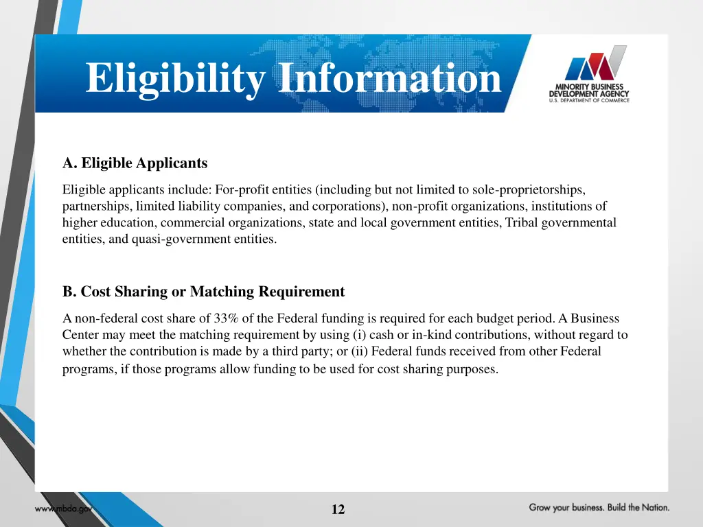 eligibility information