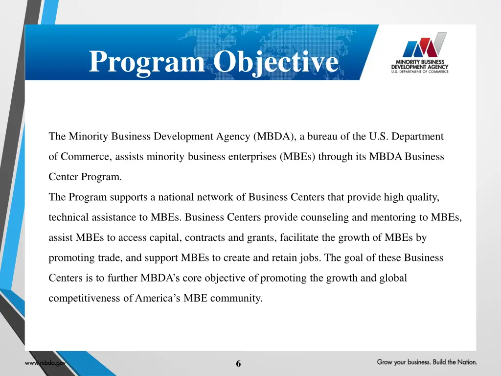 program objective