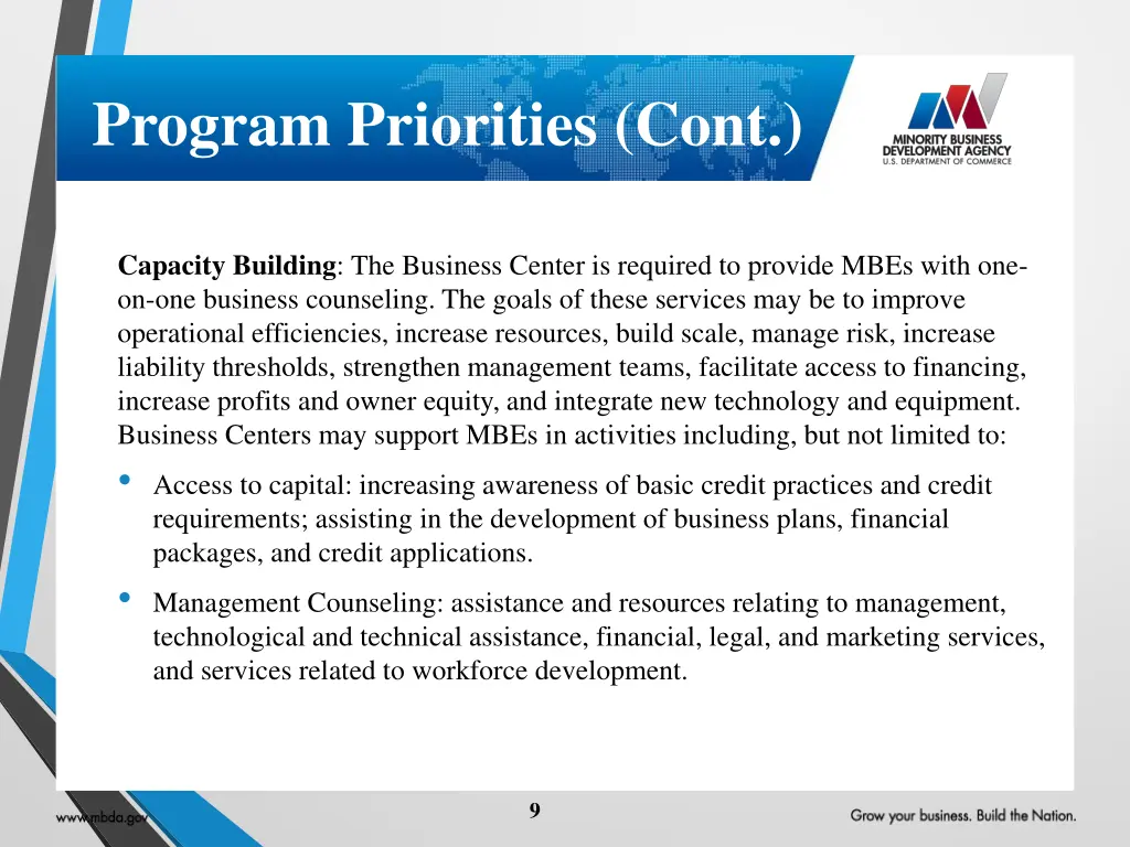 program priorities cont 1