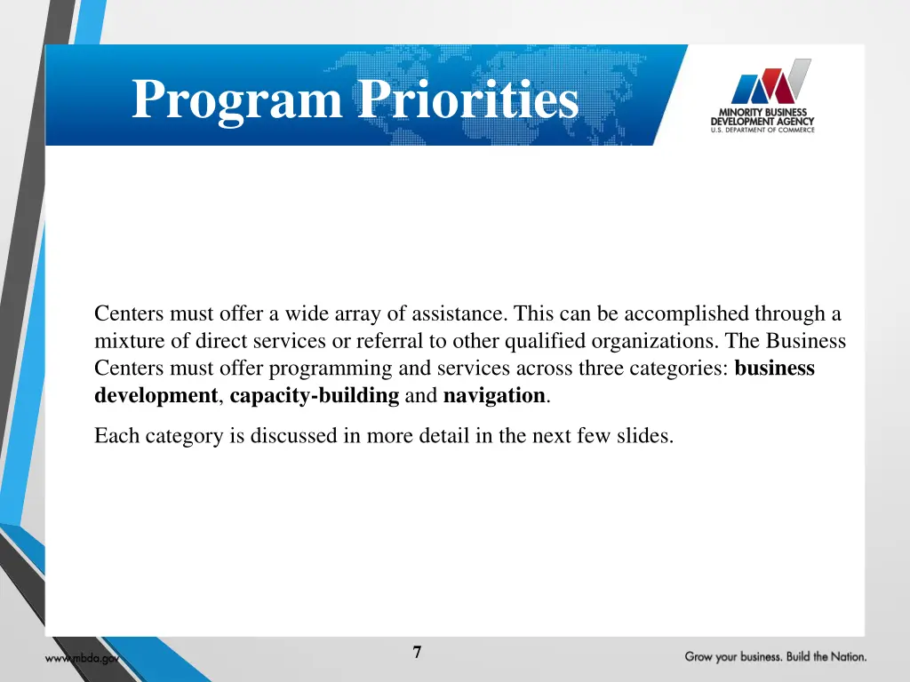 program priorities