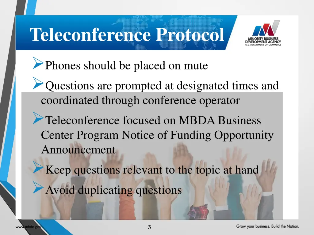 teleconference protocol phones should be placed
