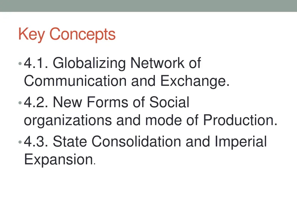 key concepts